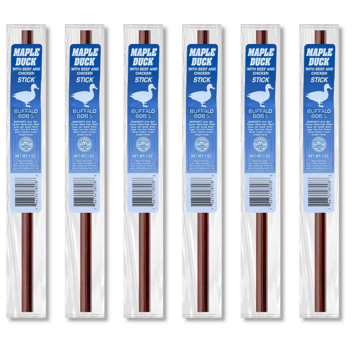 Maple Duck Meat Stick 6 Pack M1767