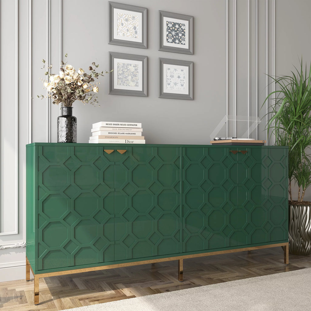 Green High Gloss TV Stand O112249