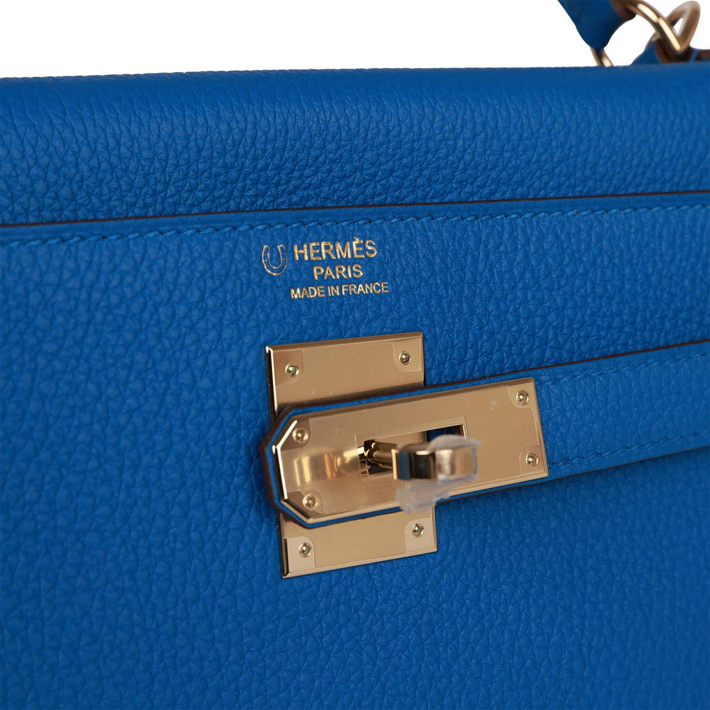 Bleu Royal Togo Leather Bag X803