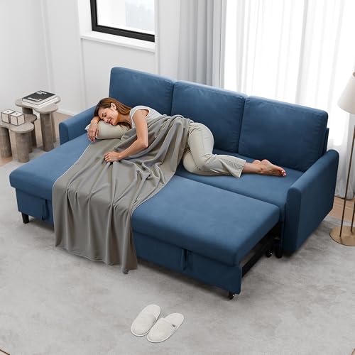 L Shaped Sleeper Sofa Bed with Storage W406830
