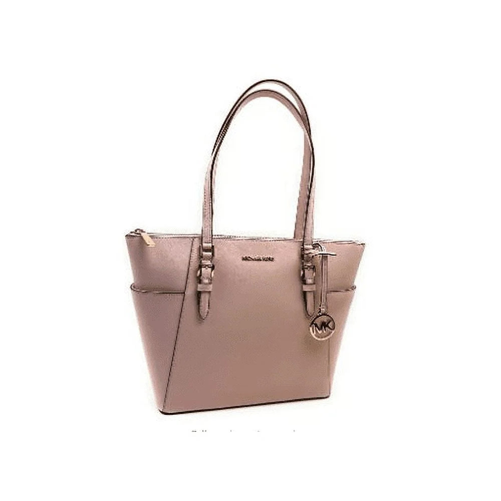 Powder Blush Leather Tote Handbag B355