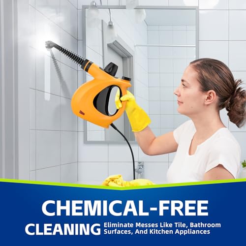 Handheld Pressurized Multi-Surface Steam Cleaner with 11pcs Accessories N2932