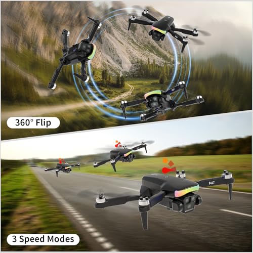 Black 1080P Camera Mini RC Quadcopter Drone with Carry Case K16296