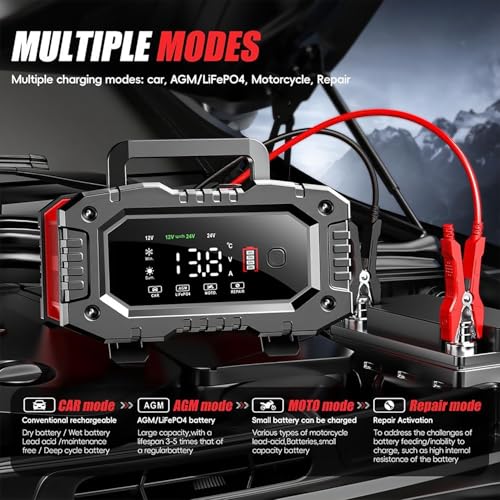 20Amp 12V/24V Smart Automatic Battery Charger X253176