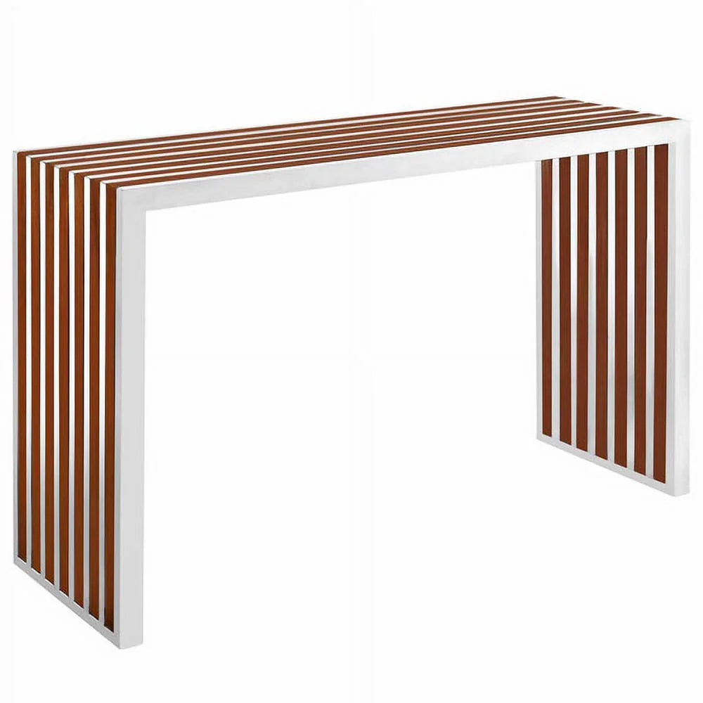 Walnut Wood Inlay Console Table or Bench P38645