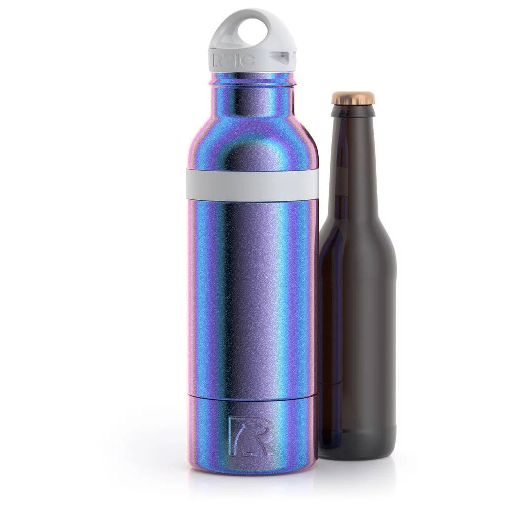 Insulated Stainless Steel Bottle Chiller with Built-In Bottle Opener S40362