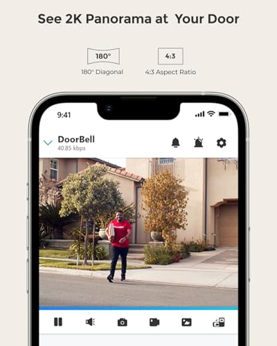 2K PoE Video Doorbell Camera with Chime T5282