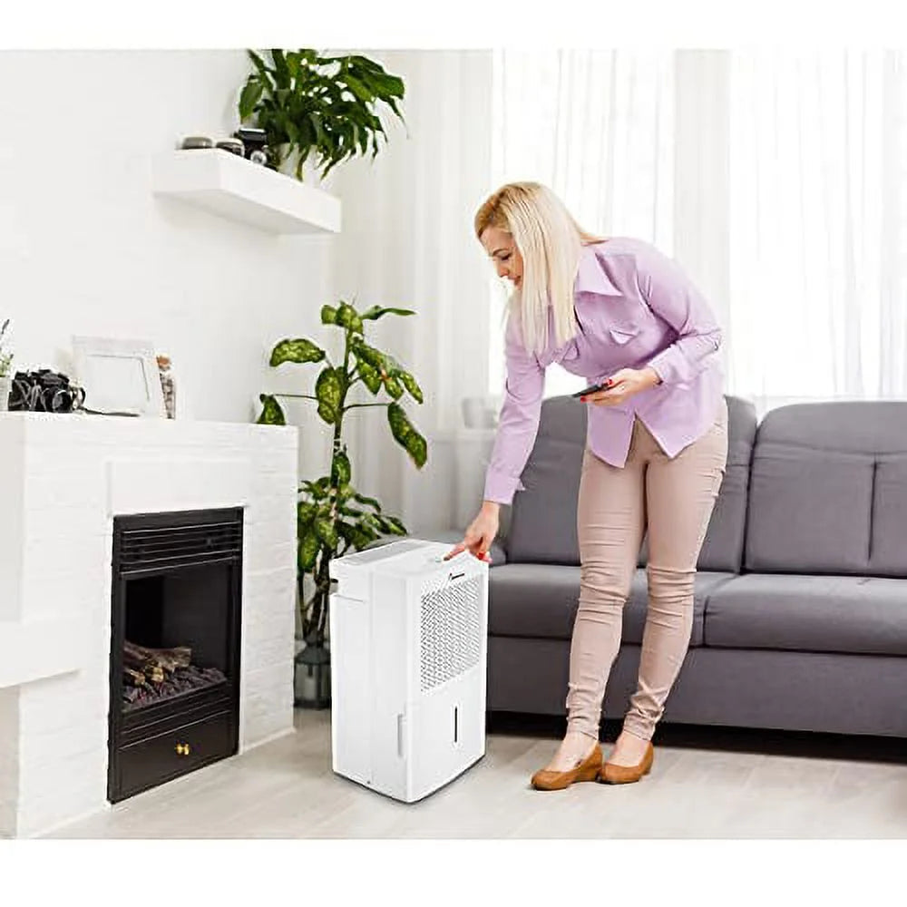 3000 Sq.Ft 35 Pint White Dehumidifier E602328