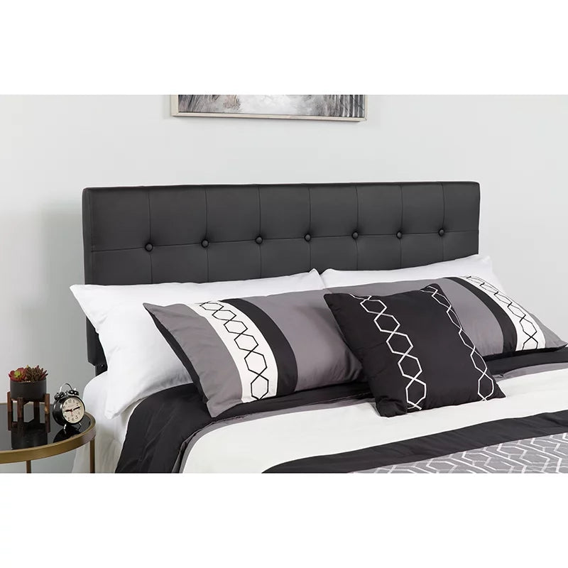 Black Queen Vinyl Headboard Y664309
