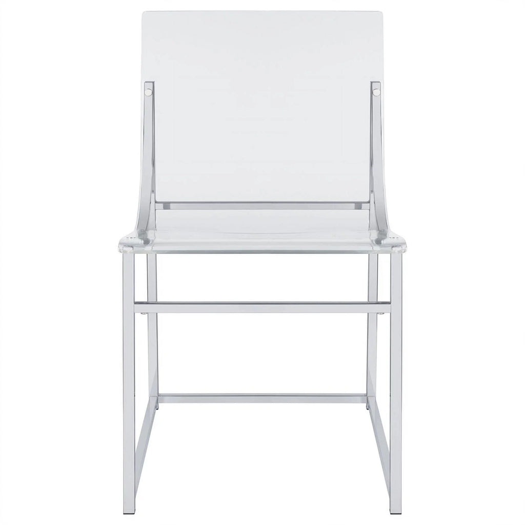 Modern Metal Acrylic Dining Side Chair A5993