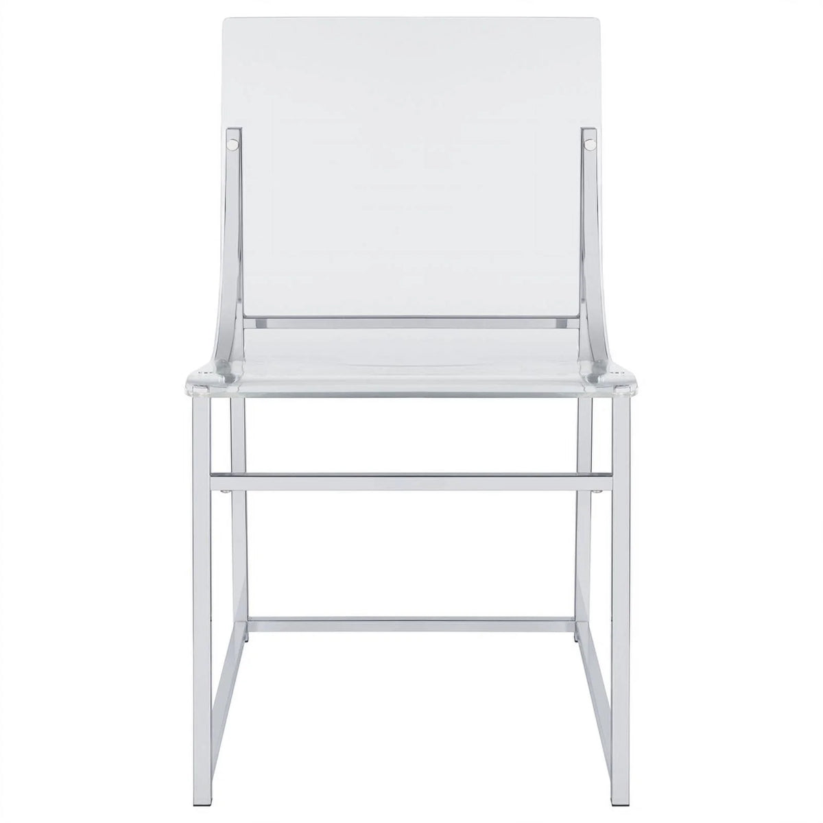 Modern Metal Acrylic Dining Side Chair A5993