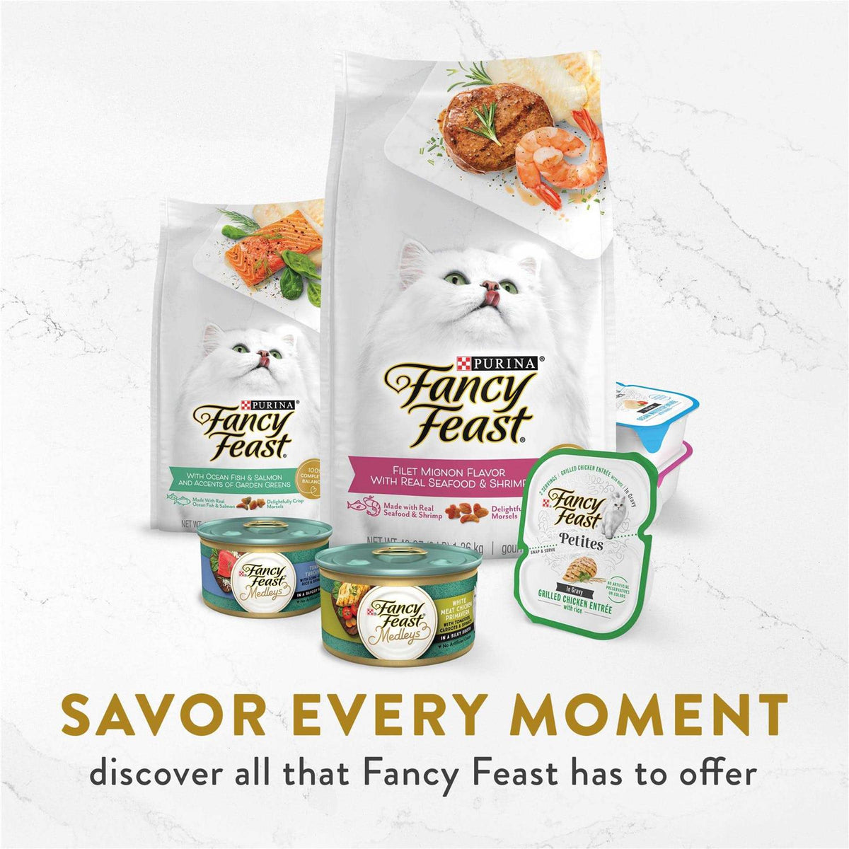 Wet Cat Food Complement Light Meat Tuna with Scallop Topper S4828