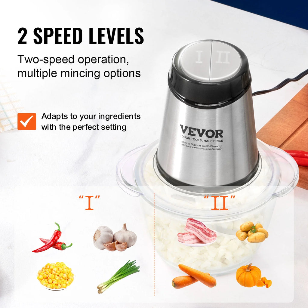Electric Food Chopper 5 Cup Glass Bowl Z426329