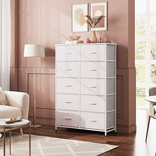 Black 10 Drawer Tall Dresser M477704