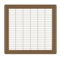 12in x 12in Brown Steel Floor Grille D409