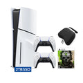 PS5 Slim Disc 2TB SSD Console Bundle with Two DualSense Controllers M963