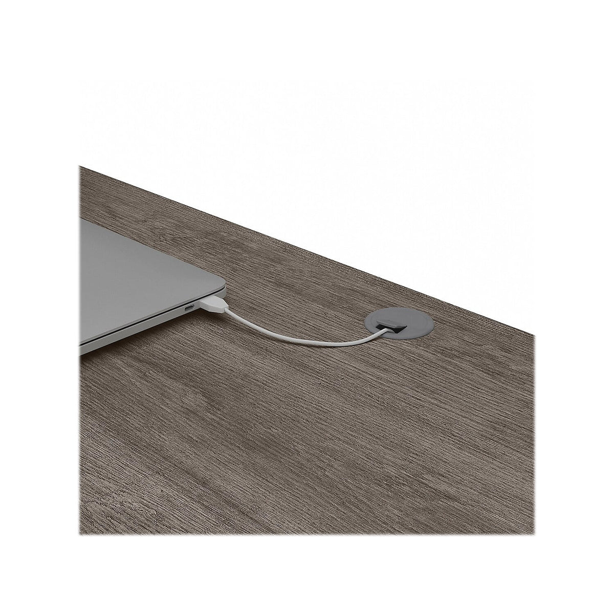 L Shaped Desk with File Cabinet and Bookcase S24747