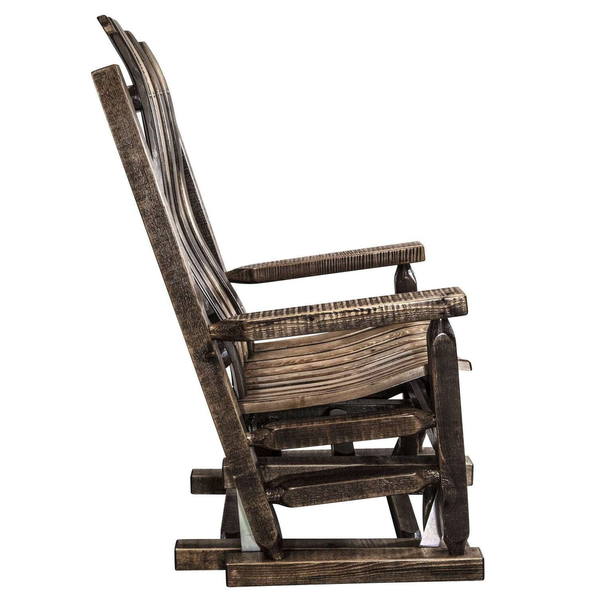 Brown Wood Glider Rocker D367998