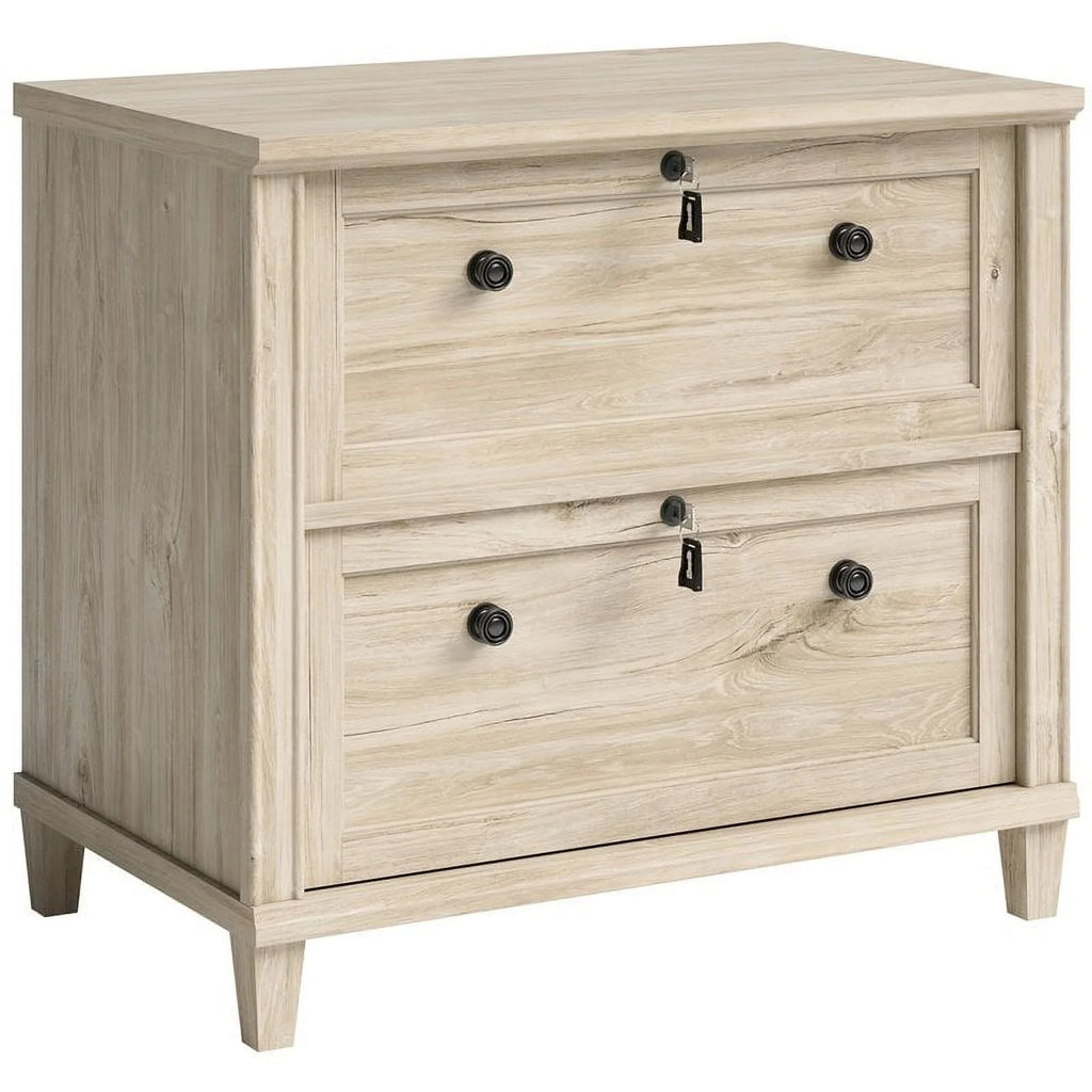 3-Piece Credenza Desk Hutch and Lateral File Cabinet E2917