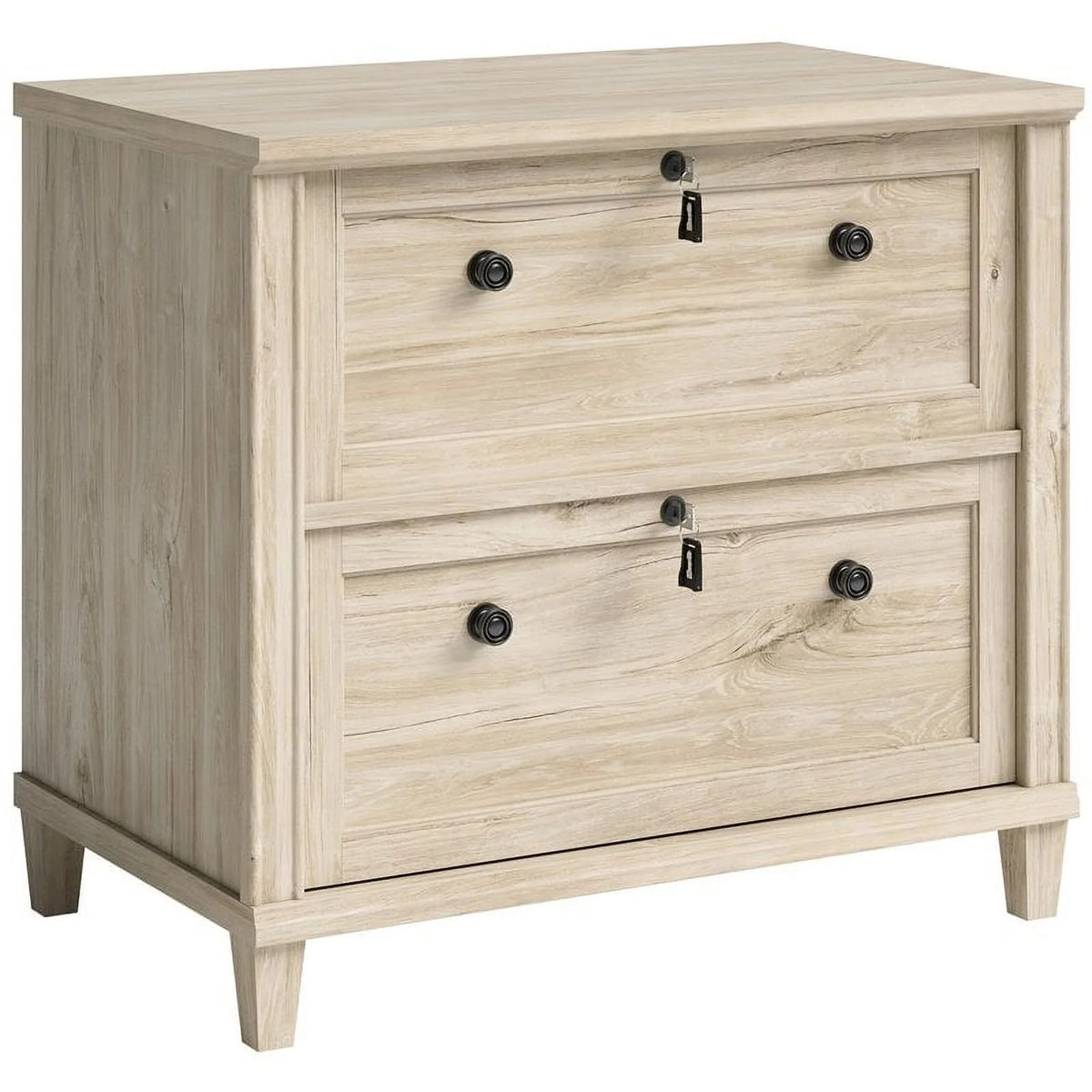 3-Piece Credenza Desk Hutch and Lateral File Cabinet E2917