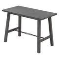 Counter Height Dining Table Solid Wood & Metal Gray L4592