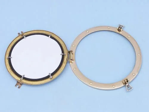 Brass Porthole Mirror 12 in. F996068