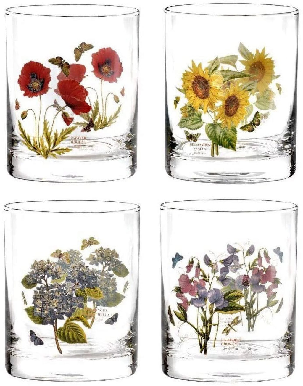 Set of 4 Assorted Double Old Fashioned Glasses P4931