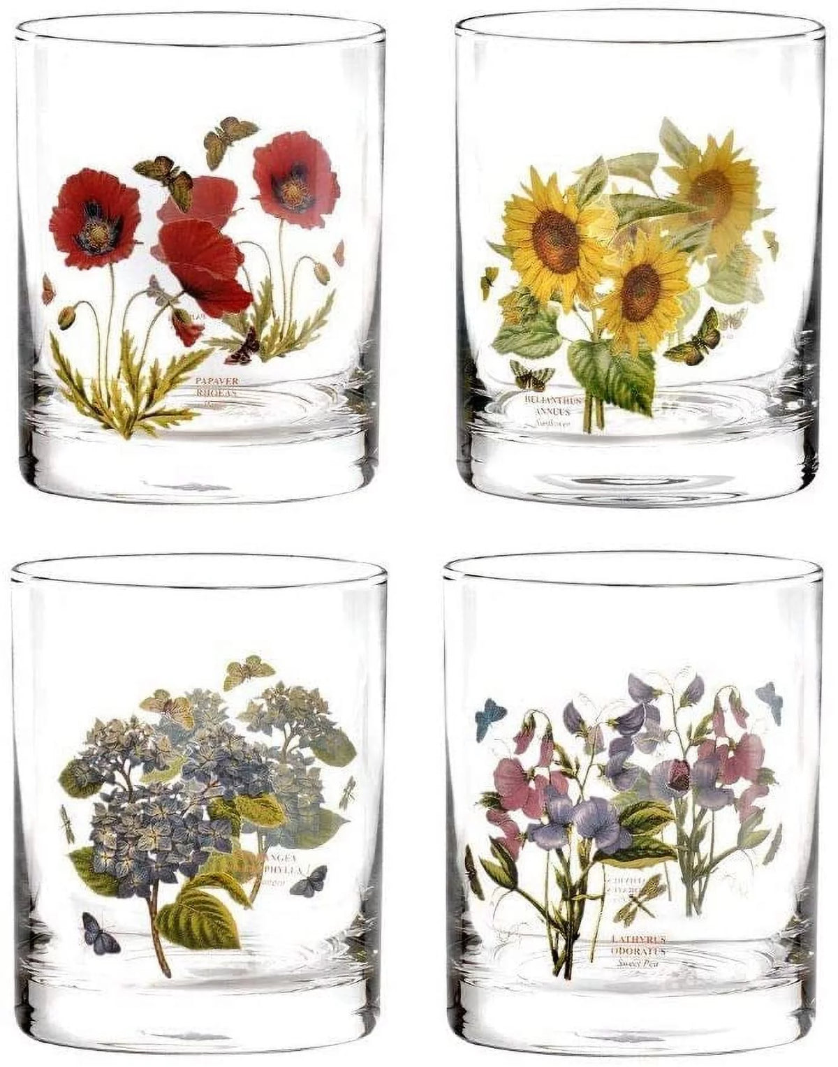 Set of 4 Assorted Double Old Fashioned Glasses P4931