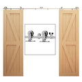 14Ft Stainless Steel Sliding Barn Door Hardware Kit B40270