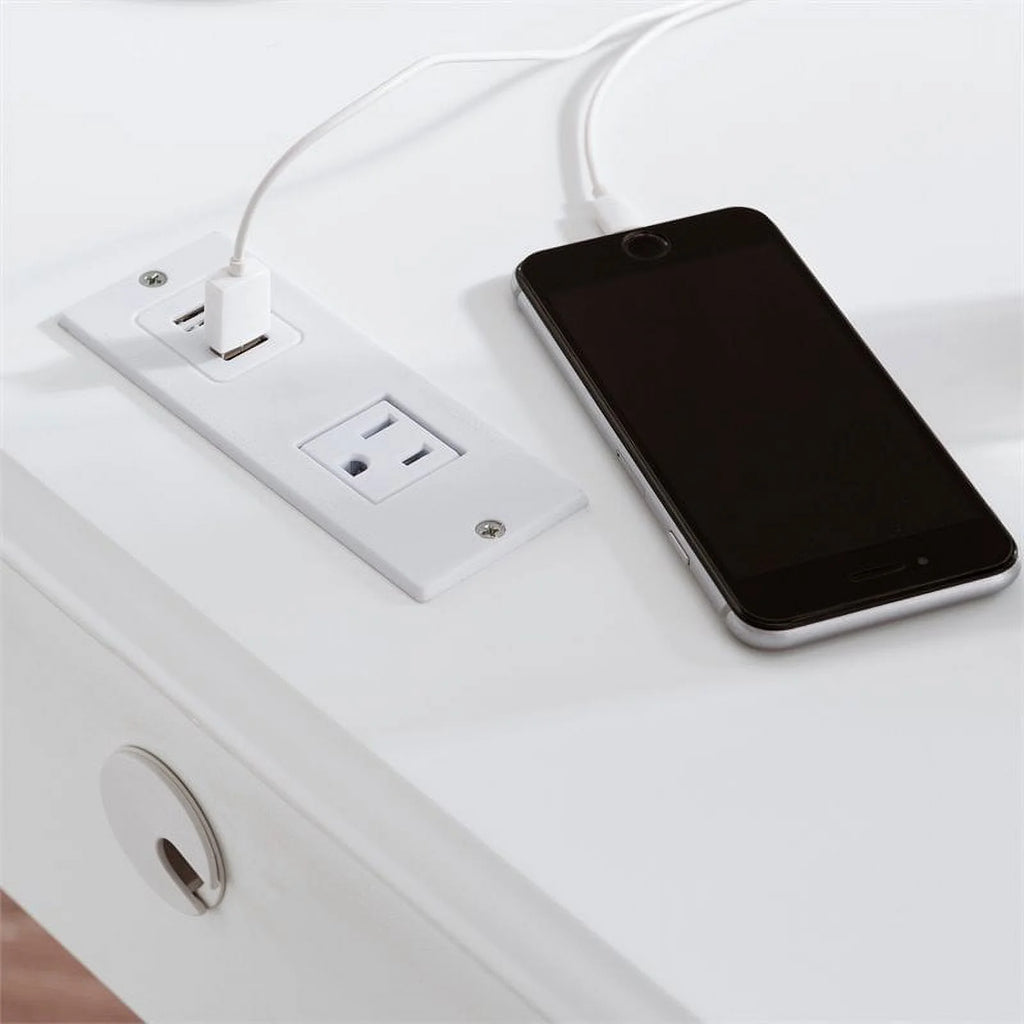 White Nightstand Set A579464