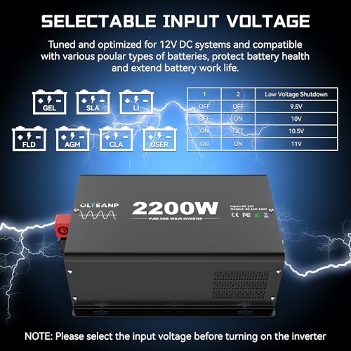 2500W Pure Sine Wave Inverter with Transfer Switch E39737
