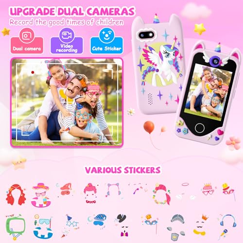 Kids Smart Phone Toy with Touchscreen, Dual Cameras, Mp3 Player, 32 GB Card K162062