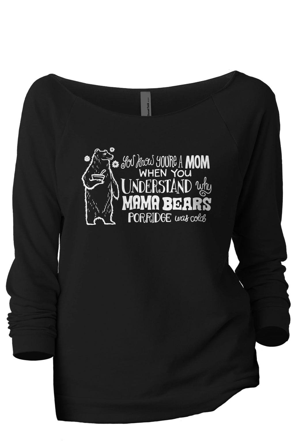 Black 3/4 Sleeves Raglan Lightweight Sweatshirt Z32400