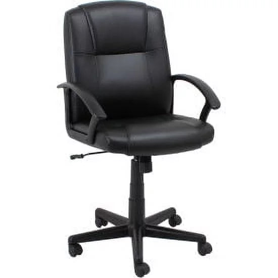 Black Bonded Leather Mid Back Executive Chair L172