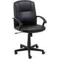 Black Bonded Leather Mid Back Executive Chair L172