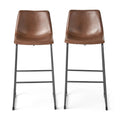 Vintage Brown Bar Stool L2404