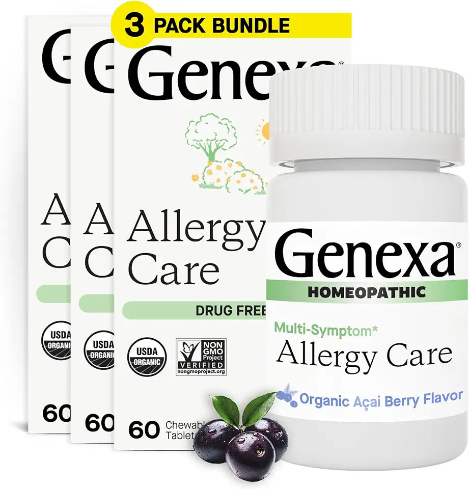 Drug Free Non-Drowsy Allergy & Congestion Relief Chewable Tablets C8620
