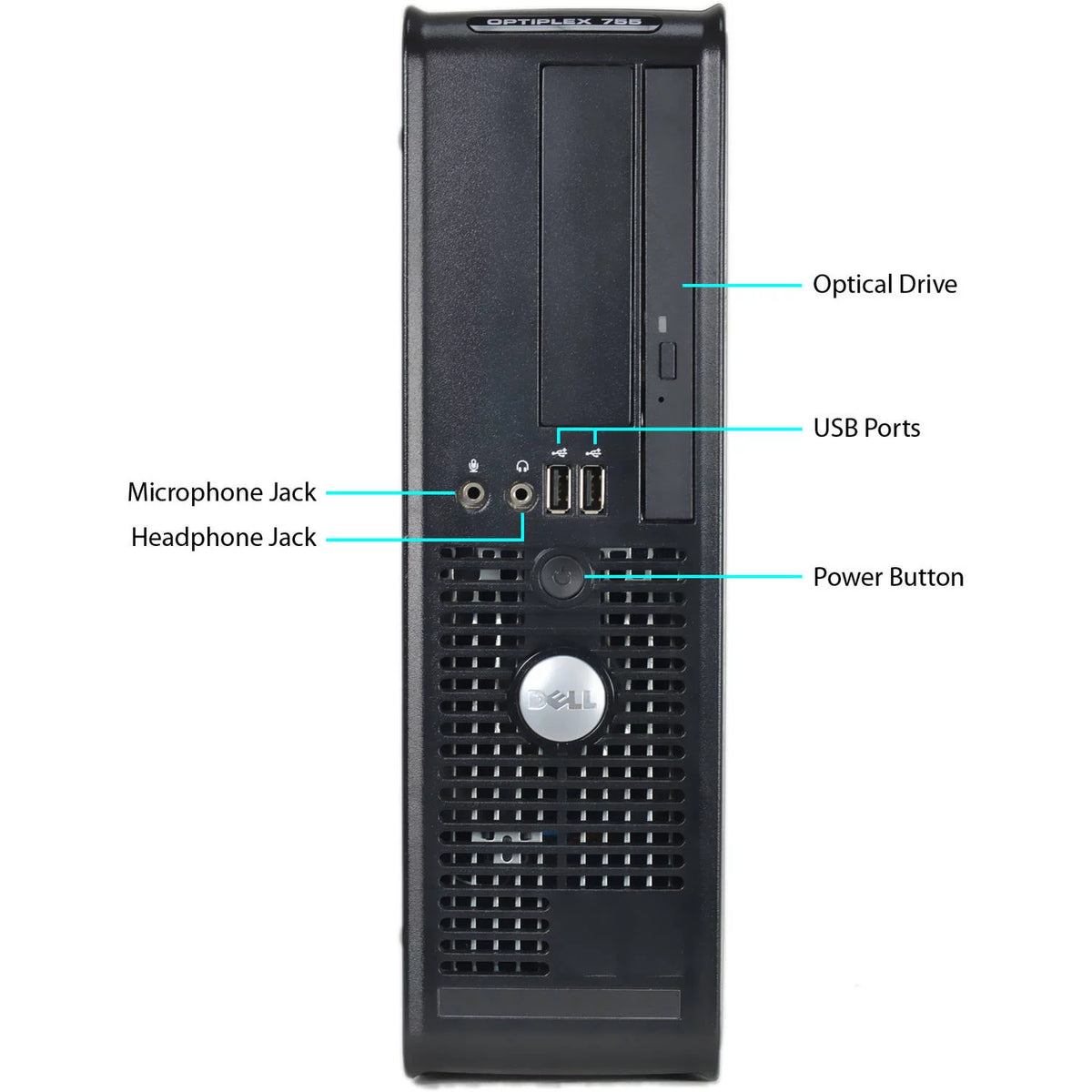 Refurbished Dell Small Form Factor Desktop PC with Intel Core 2 Duo, 4GB Memory, 250GB Hard Drive, DVD, Wi-Fi, Windows 10 Home X989165