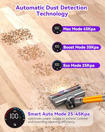 Cordless Stick Vacuum Cleaner 580W 45Kpa 75 Minutes Runtime K758681