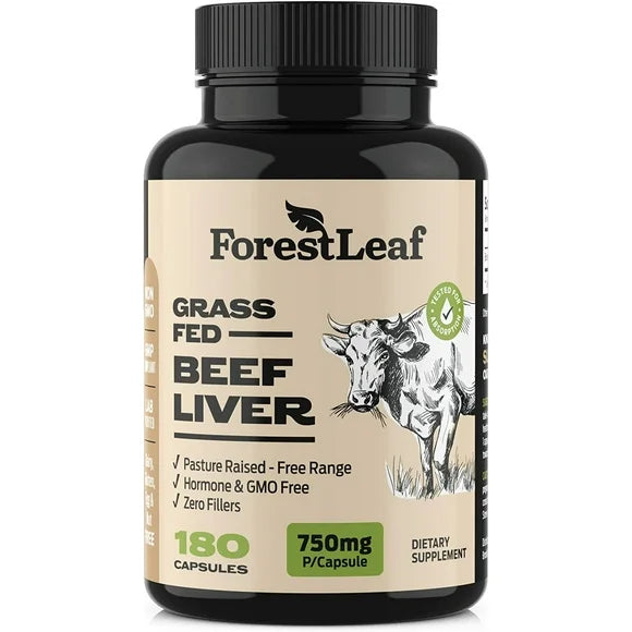 Grass Fed Beef Liver Capsules 180 Count X776309