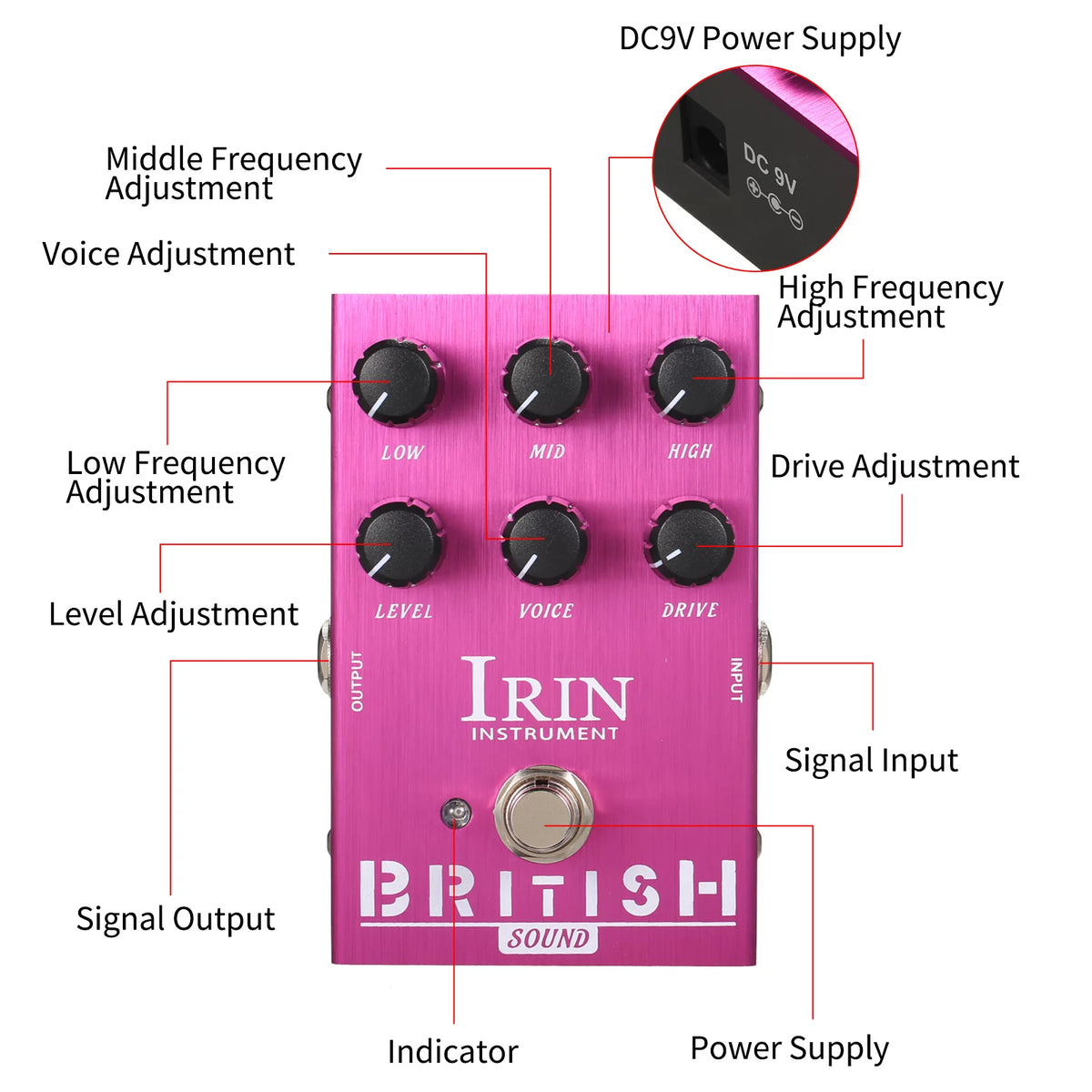 Guitar Effect Pedal Speaker Simulator Purple H30987