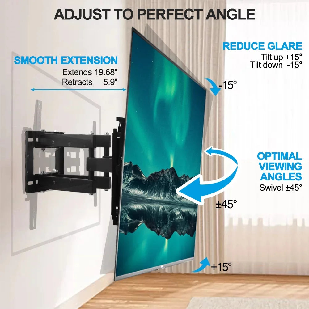 Full Motion TV Wall Mount Bracket 32 to 70 inch M52217