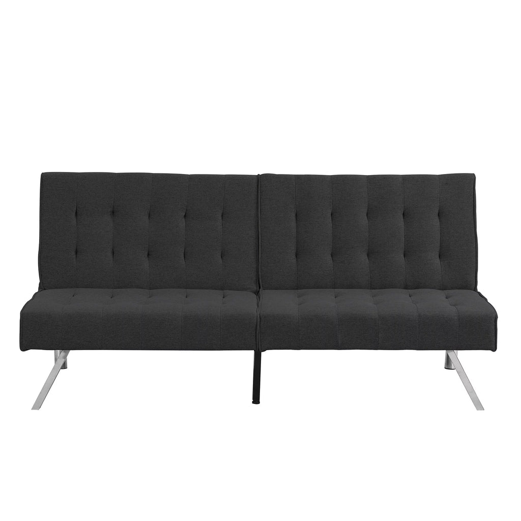 Black Wood Frame Futon Sofa Bed K1557