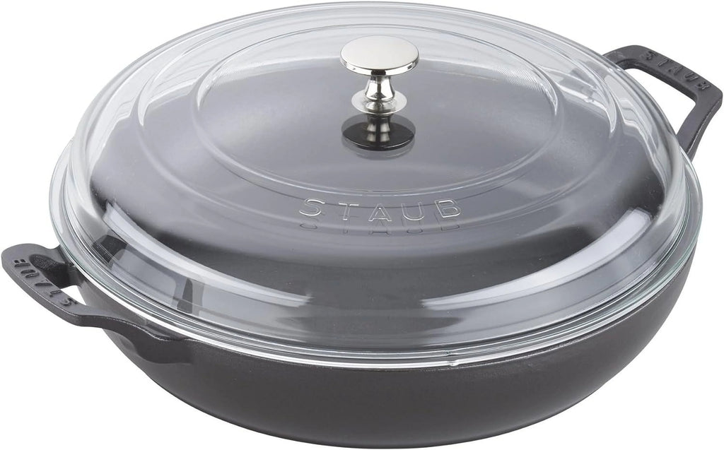 Braiser With Glass Lid, 3.5-Qt, Matte Black G524