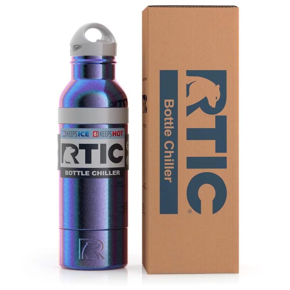 Insulated Stainless Steel Bottle Chiller with Built-In Bottle Opener S40362