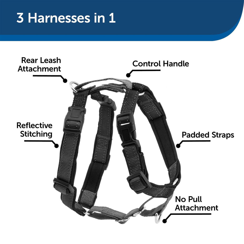 3 in 1 Harness with Two Point Control Leash O8237