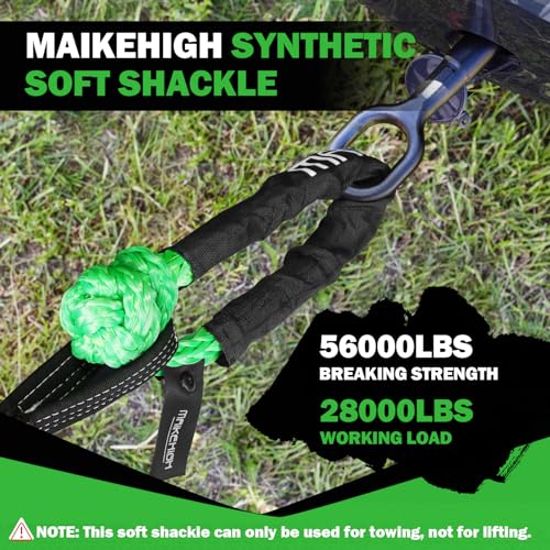 Synthetic Soft Shackle 1/2" x 22 Inch 2Pcs Orange O444559