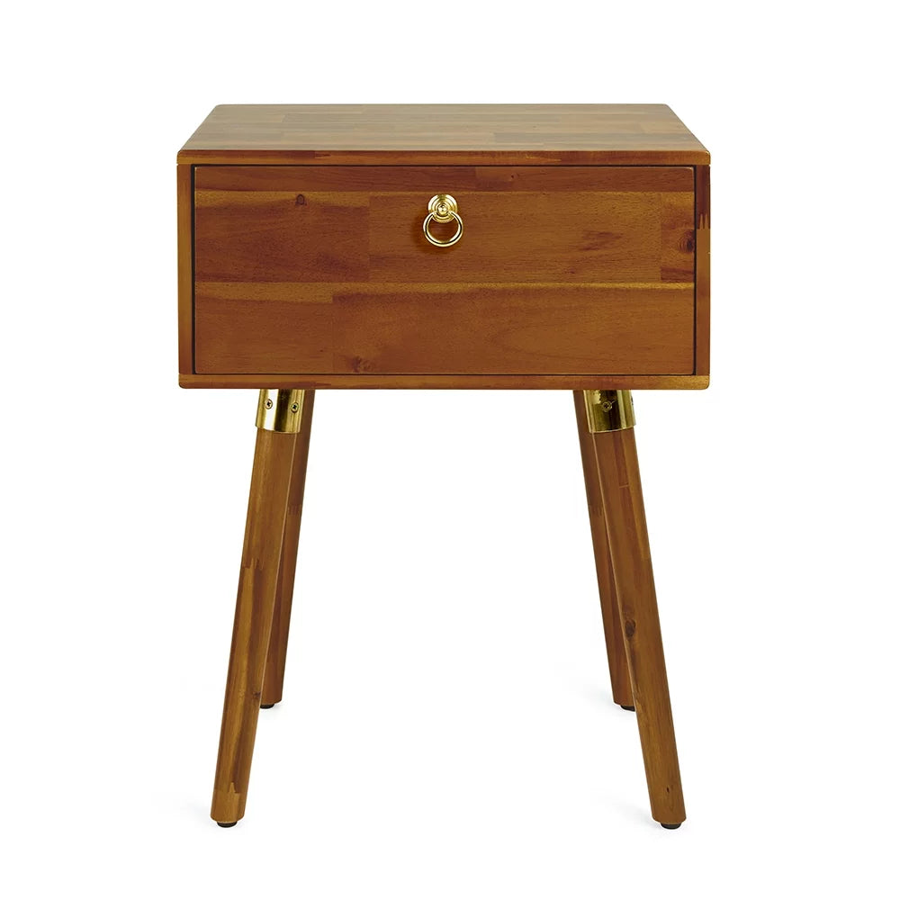 Solid Acacia Wood Nightstand R676