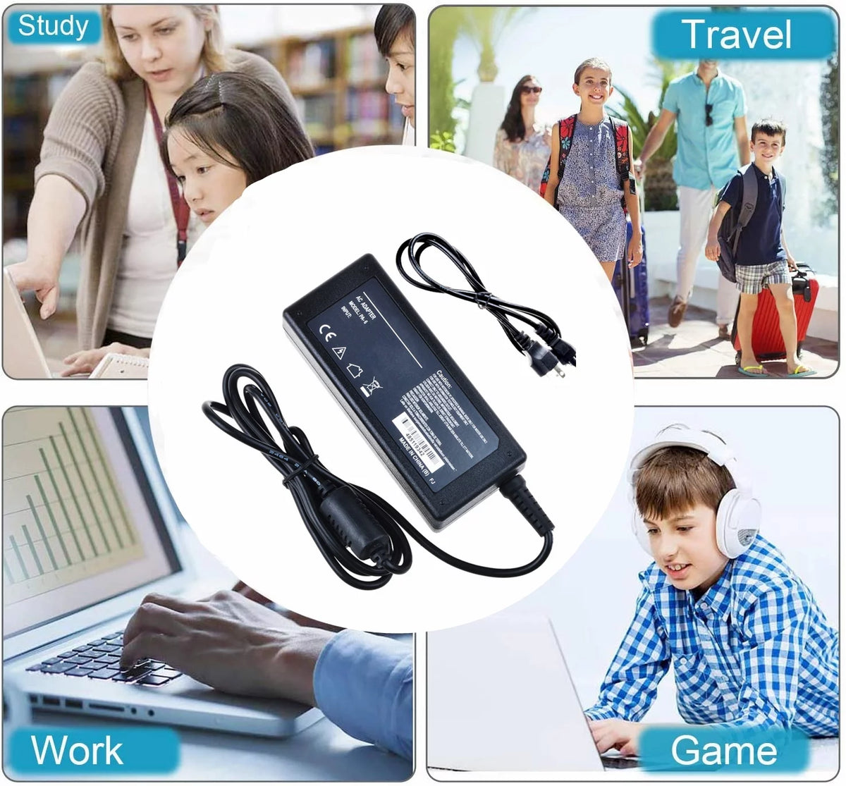 Compatible AC / DC Adapter Replacement for Asus 15.6 Laptop Charger H21107