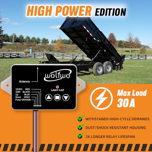 Wireless Remote Controller for 12V Hydraulic Dump Trailer with 2 Remotes U795380